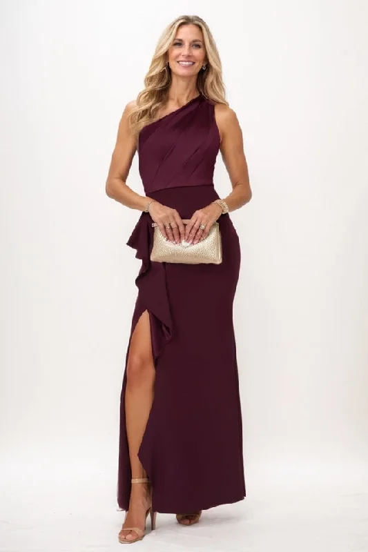 Sheath Maxi Luxe Satin Mother Of The Bride Dress CM0328