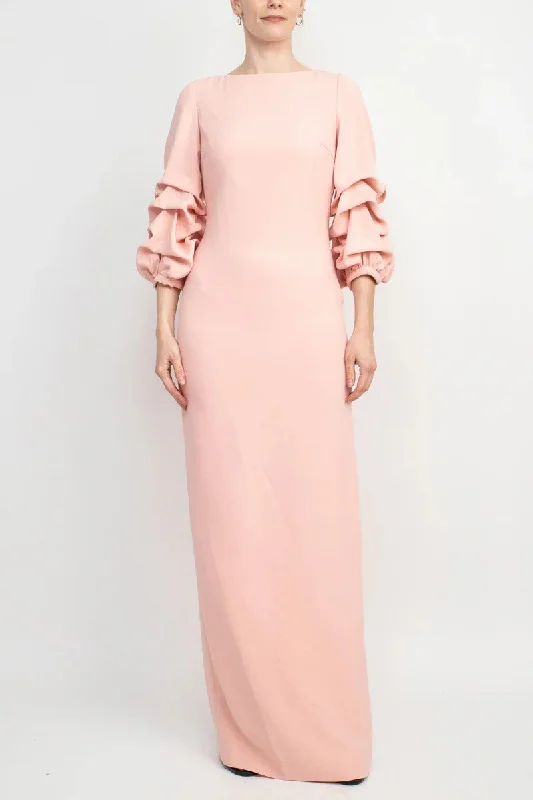 Sheath-Column Maxi Scuba Mother Dress CM0223