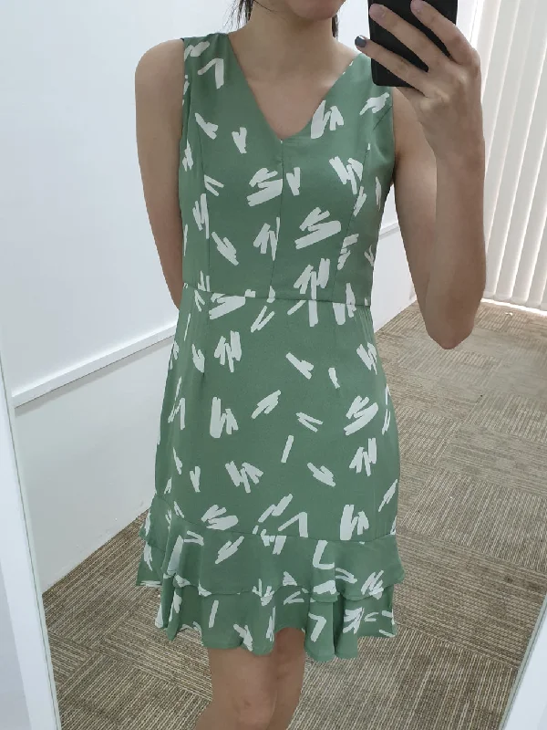 Printed Dropwaist Dress