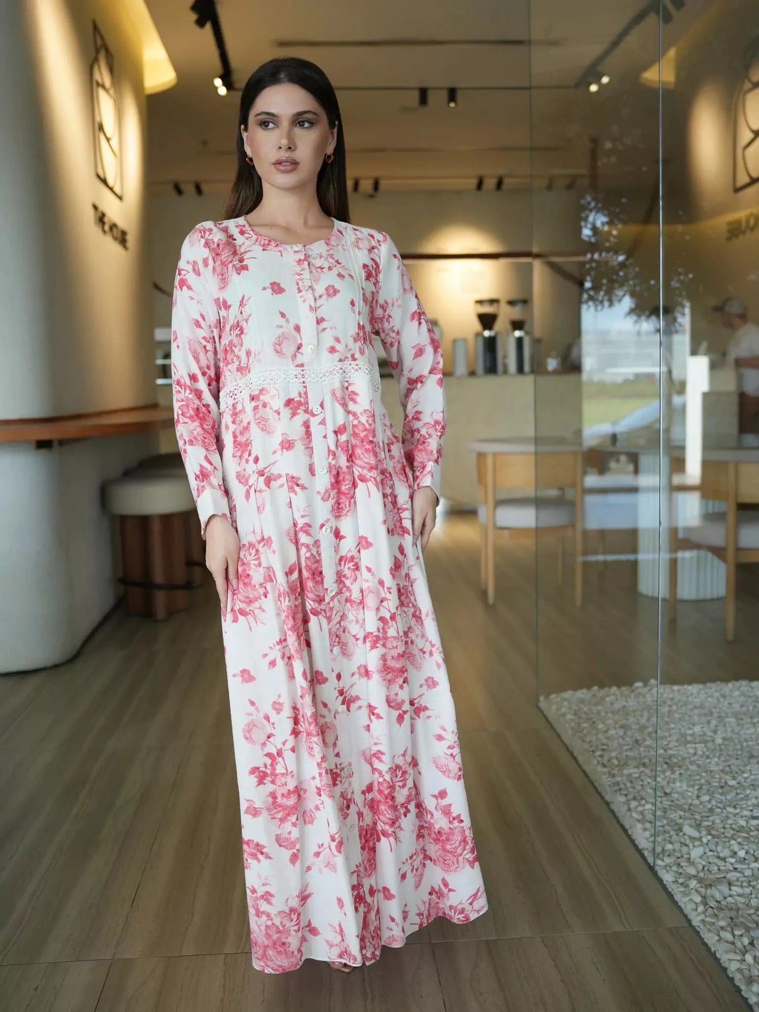 Syra Floral Long Dress