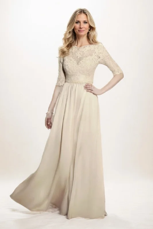 A-Line Maxi Chiffon Mother Of The Bride Dress CM0289