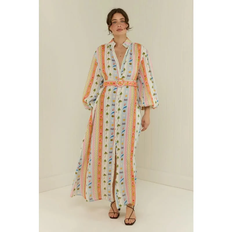 Noddy Dress | Tropical Stripe