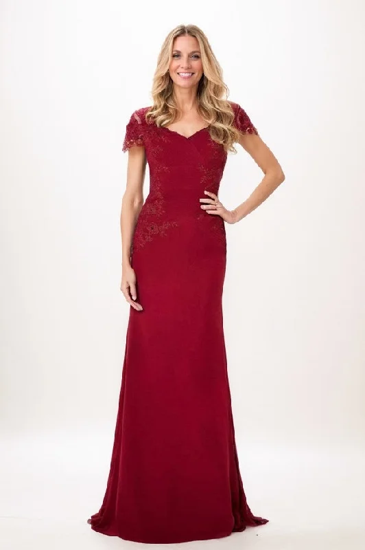 Trumpet-Mermaid Maxi Chiffon Mother Of The Bride Dress CM0321