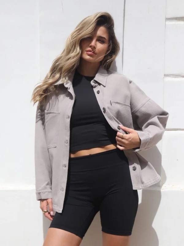 Francesca Shacket - Light Brown Balloon Sleeve Blouse