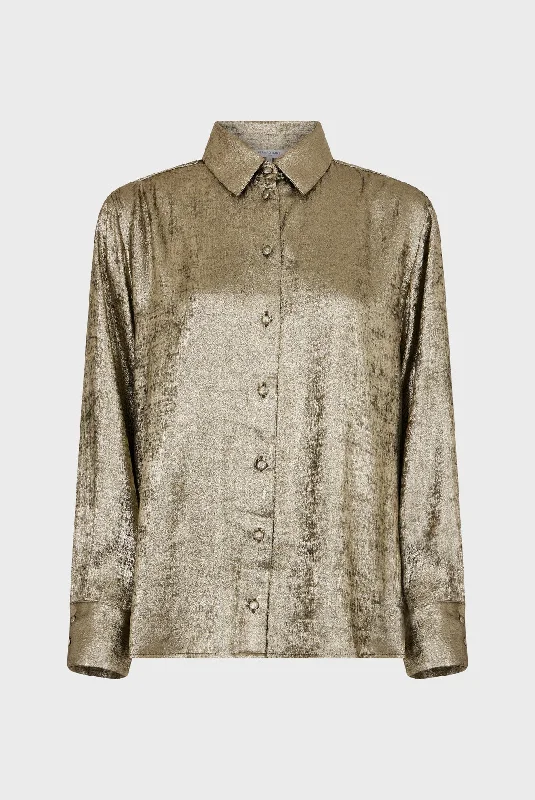 Blouse Bruna Dac52a138 Gold Wrap Front Blouse