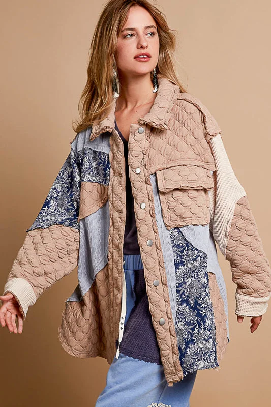 Leah Shacket Double Button Blouse