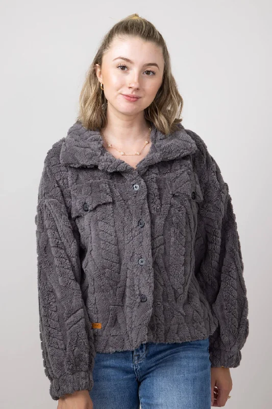 Simply Southern Jess Shacket for Women in Pavement Grey | PP-0224-SHKT-JESS-PVMNT Bell Sleeve Blouse Simply Southern Jess Shacket for Women in Pavement Grey | PP-0224-SHKT-JESS-PVMNT Bell Sleeve Blouse