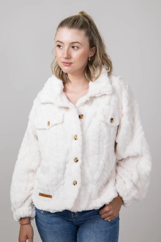 Simply Southern Jess Shacket for Women in Snow | PP-0224-SHKT-JESS-SNOW Embroidered Floral Blouse Simply Southern Jess Shacket for Women in Snow | PP-0224-SHKT-JESS-SNOW Embroidered Floral Blouse