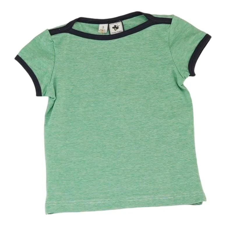 Green Solid Short Sleeve Blouse Oversized Silk Blouse