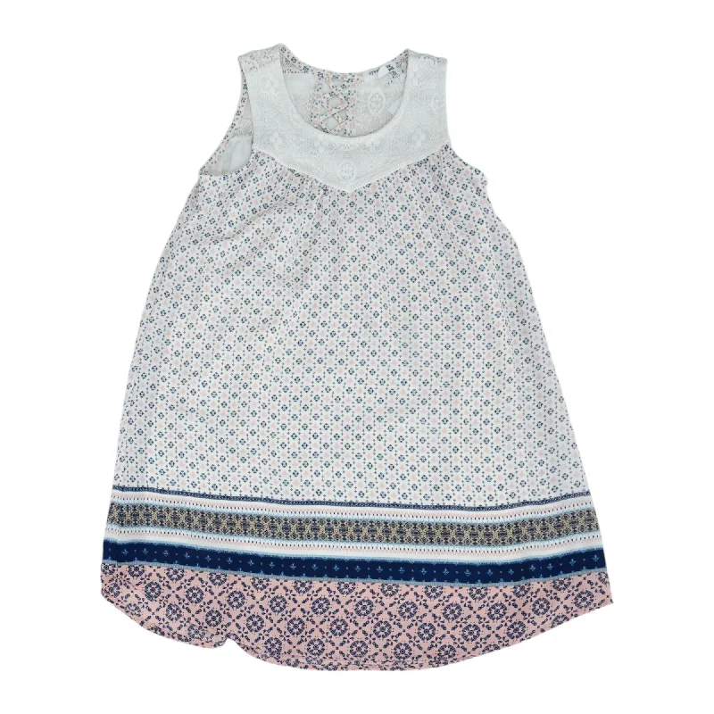 Multi Misc Sleeveless Blouse Sweetheart Neck Blouse