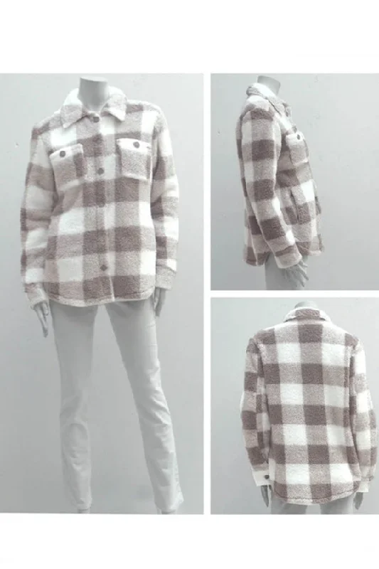 Point Zero Sherpa Shacket Backless Summer Blouse