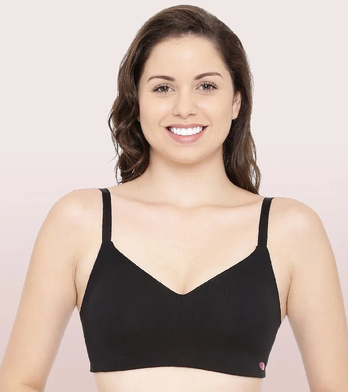Ultra Smoothening T-Shirt Bra Mesh Blend Leather Blend Suede Blend
