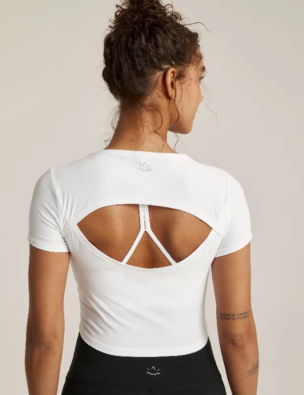 Featherweight Perspective Cropped Tee Anti-Shrink Durable Soft