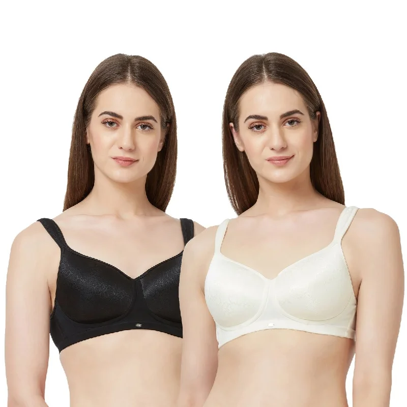 Full Coverage Padded Non Wired T-shirt Bra(PACK OF 3) CB-126 Collared Crew Neck Turtle Neck Full Coverage Padded Non Wired T-shirt Bra(PACK OF 3) CB-126 Collared Crew Neck Turtle Neck