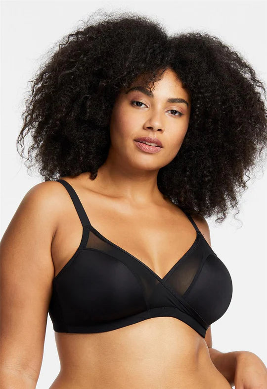 MONTELLE 9327 WIRE-FREE PLUS T-SHIRT BRA Plaid T-Shirt Polka Dot Checkered