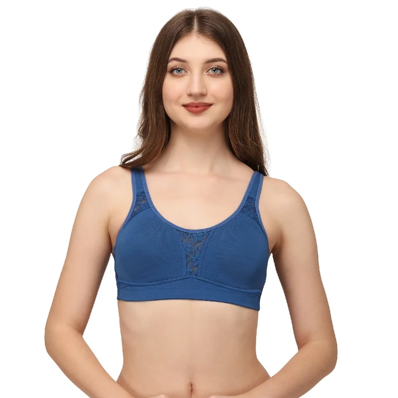 Non Padded Non Wired Full Coverage Minimizer T-shirt Bra CB-336 Mesh Blend Leather Blend Suede Blend Non Padded Non Wired Full Coverage Minimizer T-shirt Bra CB-336 Mesh Blend Leather Blend Suede Blend