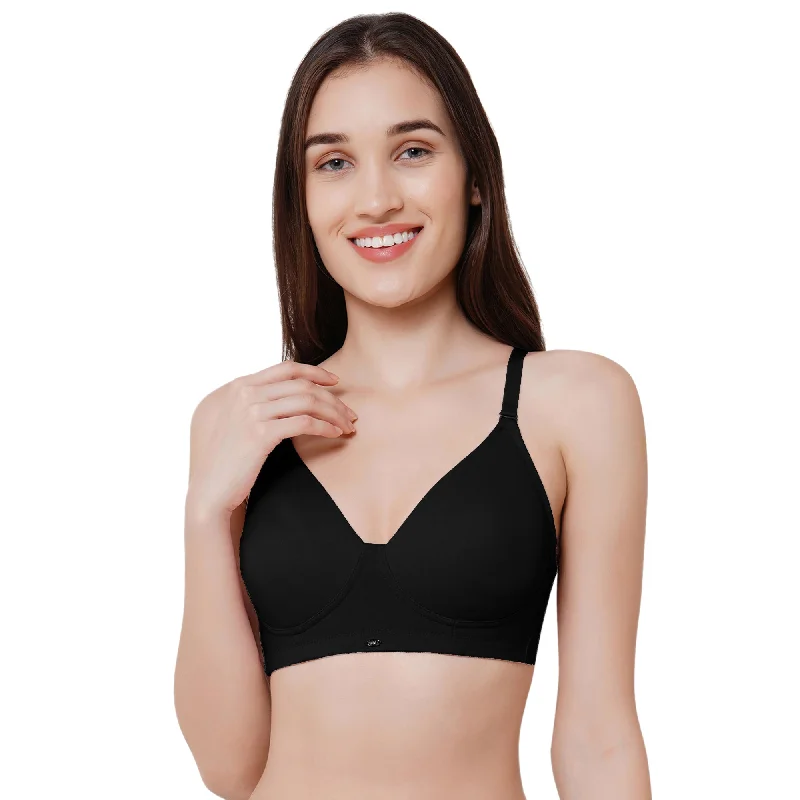 Non Padded Non Wired Full Coverage T-shirt Bra CB-337 Polka Dot Checkered Tartan