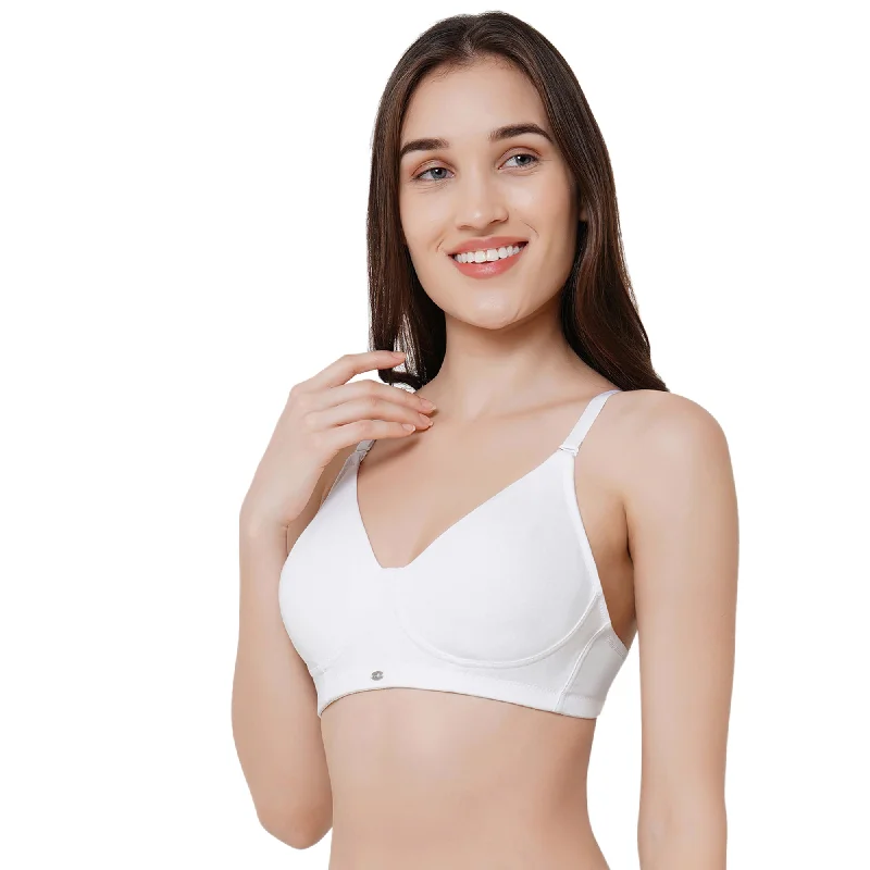 Non Padded Non Wired Full Coverage T-shirt Bra-CB-337 Polka Dot Checkered Tartan