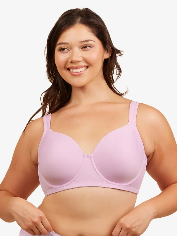The Brigitte Full Coverage - Padded Underwire T-Shirt Bra Mesh Blend Leather Blend Suede Blend The Brigitte Full Coverage - Padded Underwire T-Shirt Bra Mesh Blend Leather Blend Suede Blend