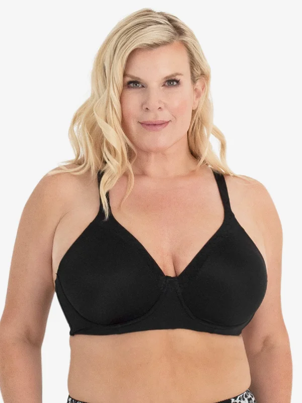 The Brigitte Luxe - Wirefree T-Shirt Bra Chenille Fabric Brocade Fabric Lace Fabric