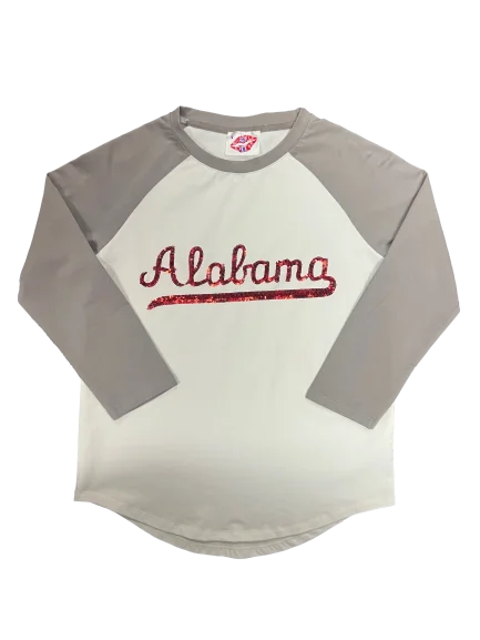 Alabama Raglan Tee Mesh Blend Leather Blend Suede Blend