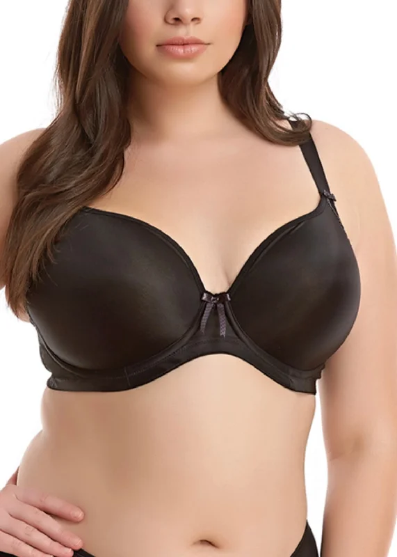 Bijou T-shirt Bra EL8722-Black Wool Fabric Cashmere Fabric Tweed Fabric
