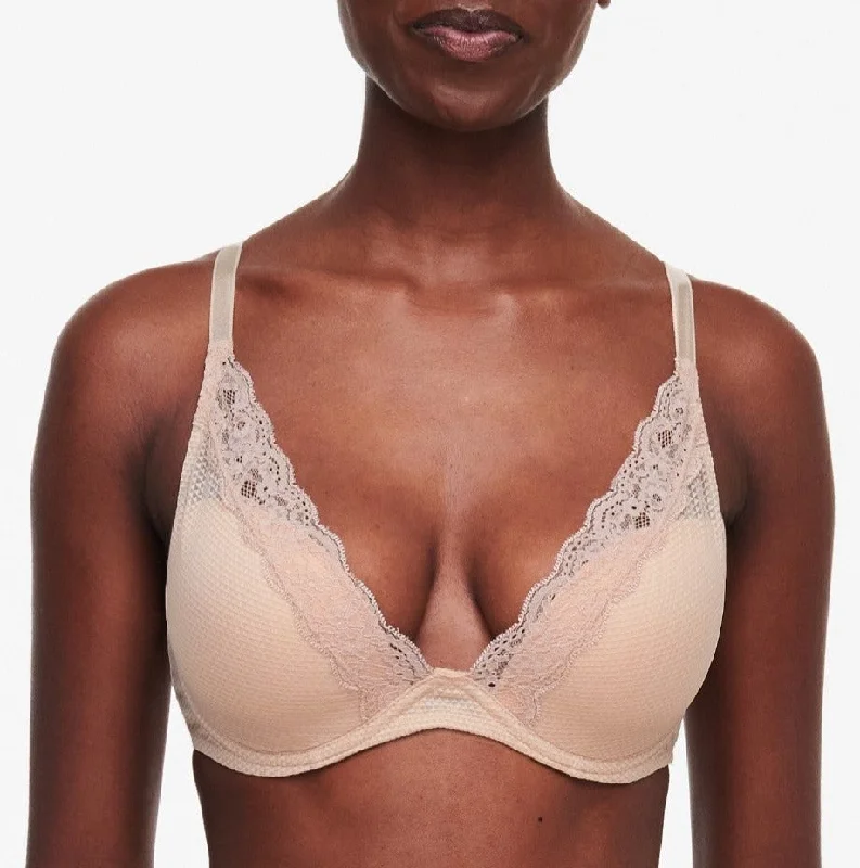 Brooklyn Plunge T-Shirt Bra In Dune- Passionata Thin T-Shirt Open Front Quick Dry
