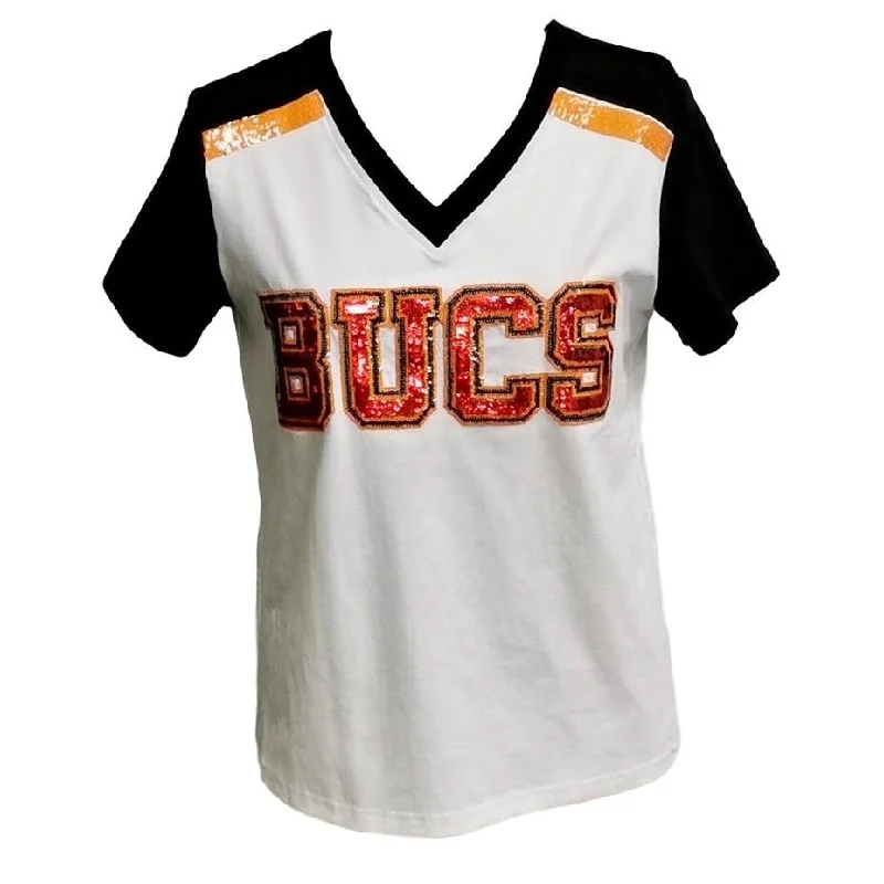 BUCS White Jersey Tee Nylon Fabric Polyester Fabric Spandex Fabric
