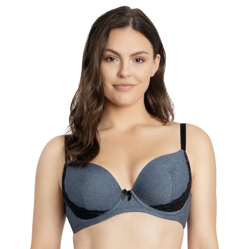 Casey Plunge Molded T-Shirt Bra Nylon Fabric Polyester Fabric Spandex Fabric