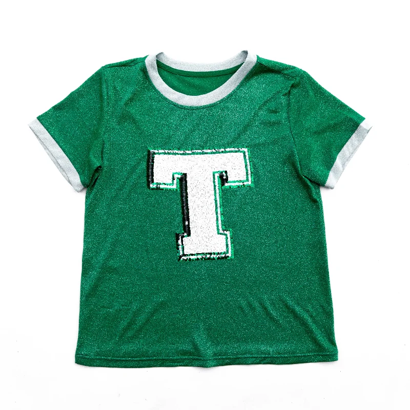 T Glitter Tee Plaid T-Shirt Polka Dot Checkered