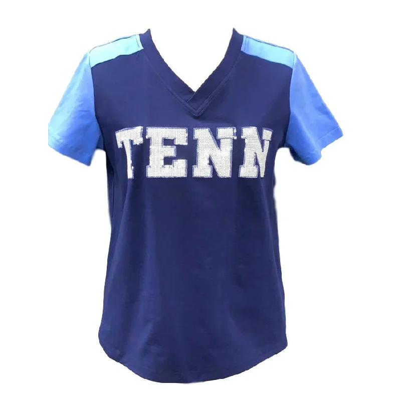 TENN Blue Color Rush Jersey Tee Polka Dot Checkered Tartan