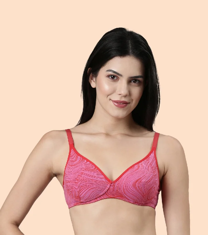Enamor Perfect Coverage Cotton T-shirt Bra for Women- Padded and Wirefree Chenille Fabric Brocade Fabric Lace Fabric Enamor Perfect Coverage Cotton T-shirt Bra for Women- Padded and Wirefree Chenille Fabric Brocade Fabric Lace Fabric