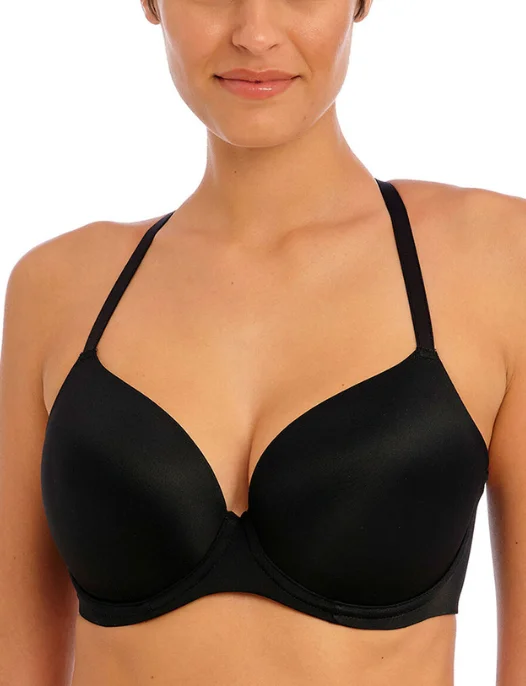Undetected Moulded T-Shirt Bra Hooded Caped Shawl Collar