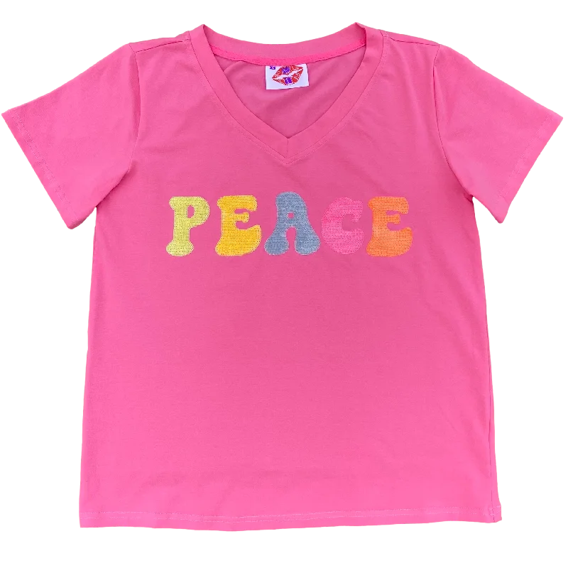 Pretty in Peace Tee Chenille Fabric Brocade Fabric Lace Fabric