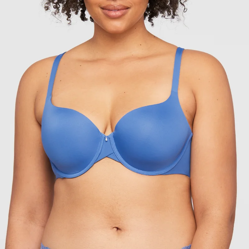 Pure Demi T-Shirt Bra In Riviera - Montelle Solid Color Striped Floral