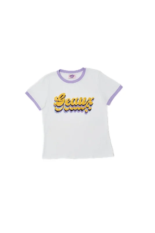 GEAUX Retro Tee Mesh Blend Leather Blend Suede Blend