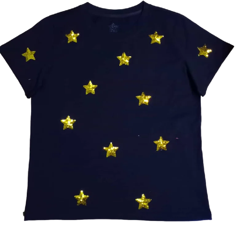 Starry Night Tee Houndstooth Herringbone Solid