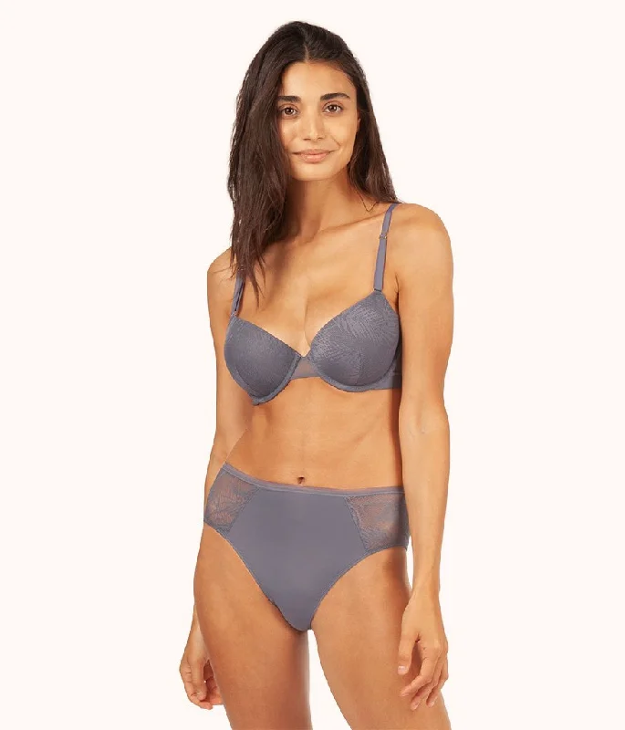 The Smooth Lace T-Shirt Bra: Smoke Fashionable Trendy Casual