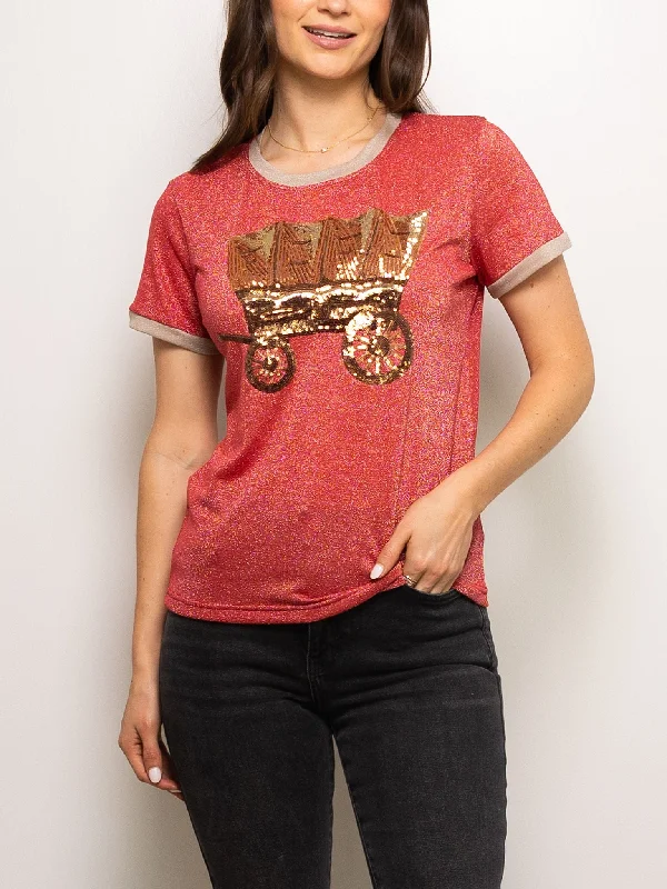 Glitter Wagon Tee Layered Multi-layer Single Layer