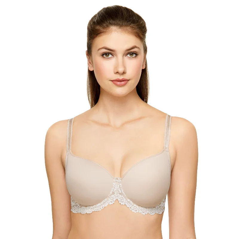 Wacoal Embrace Lace Underwire T-Shirt Bra - Nude Elasticated Padded Insulated