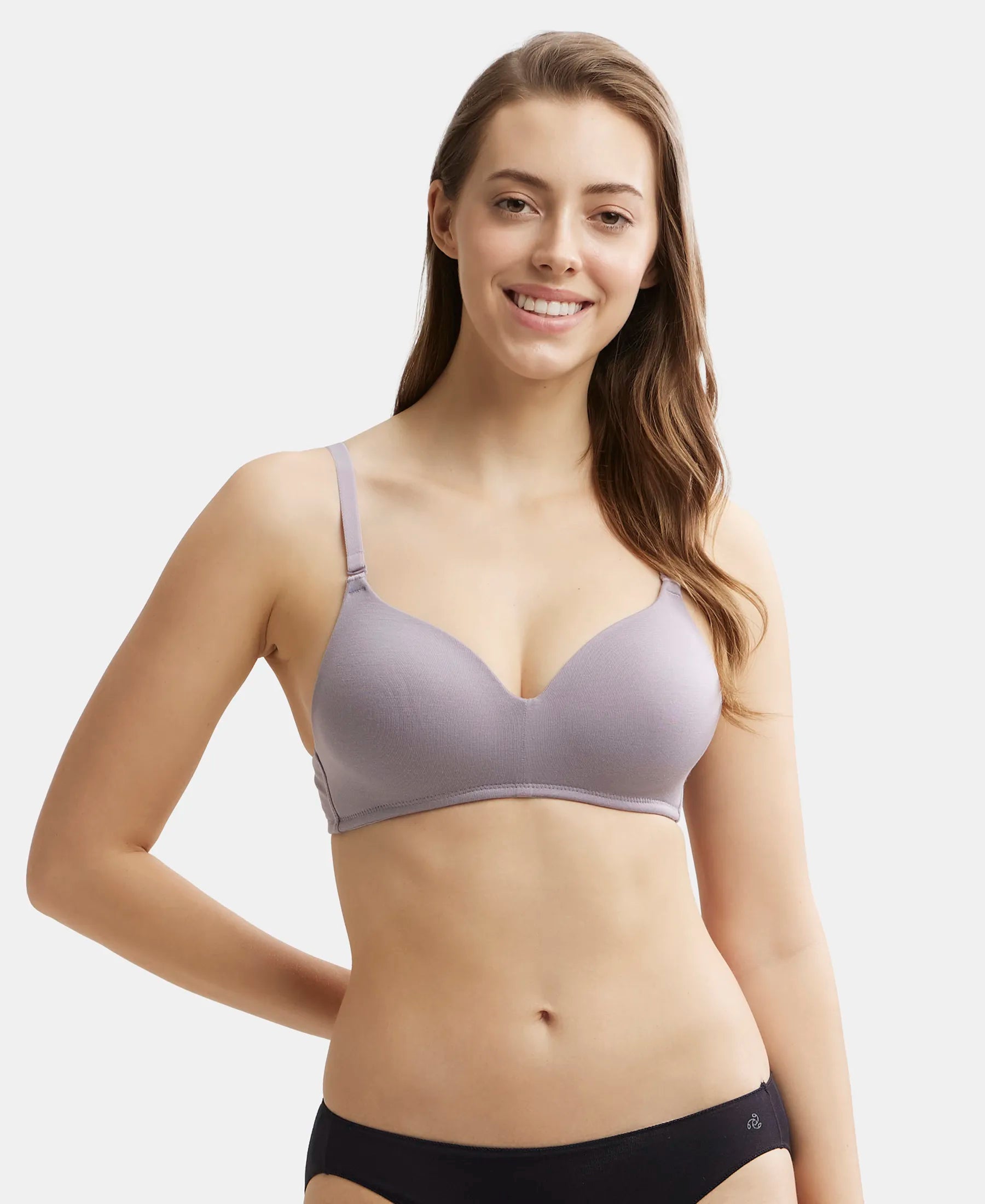 Wirefree Padded Tencel Lyocell Elastane Stretch Full Coverage Multiway T-Shirt Bra with Adjustable Straps - Minimal Grey Ribbed T-Shirt High Neck Heavyweight Wirefree Padded Tencel Lyocell Elastane Stretch Full Coverage Multiway T-Shirt Bra with Adjustable Straps - Minimal Grey Ribbed T-Shirt High Neck Heavyweight