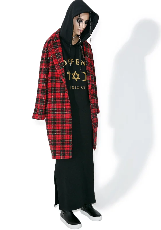 April Hoodie Maxi Dress Cozy Wrap Maxi Dress