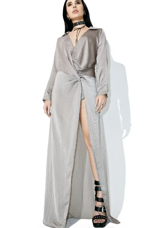 Diptych Draped Maxi Dress Cozy Ribbed Maxi Dress