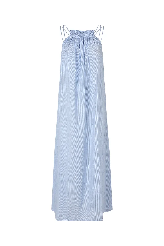 Emmeline Maxi Dress _ Stripe Comfortable Maxi Dress with Slits
