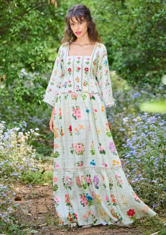 Floria green maxi dress Chic Summer Floral Maxi Dress