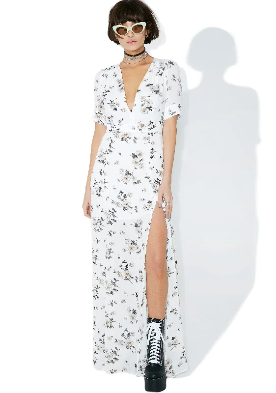 Garden Gal Floral Maxi Dress Comfortable Casual Maxi Dress