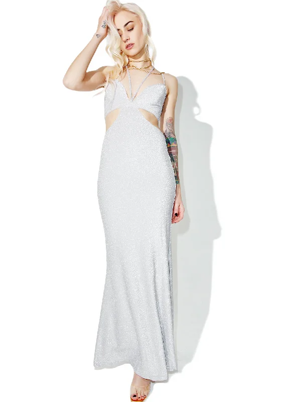 Grown ‘N Single Maxi Dress Elegant Pleated Maxi Dress