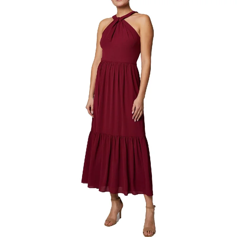Laundry by Shelli Segal Womens Textured Halter Neck Maxi Dress Elegant Lace Maxi Dress Laundry by Shelli Segal Womens Textured Halter Neck Maxi Dress Elegant Lace Maxi Dress
