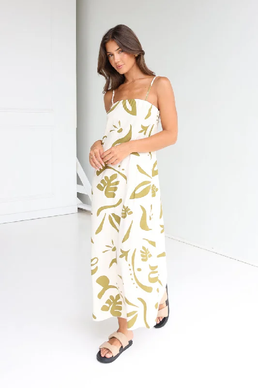 Leona Maxi Dress | Tribeca Trendy A-Line Maxi Dress
