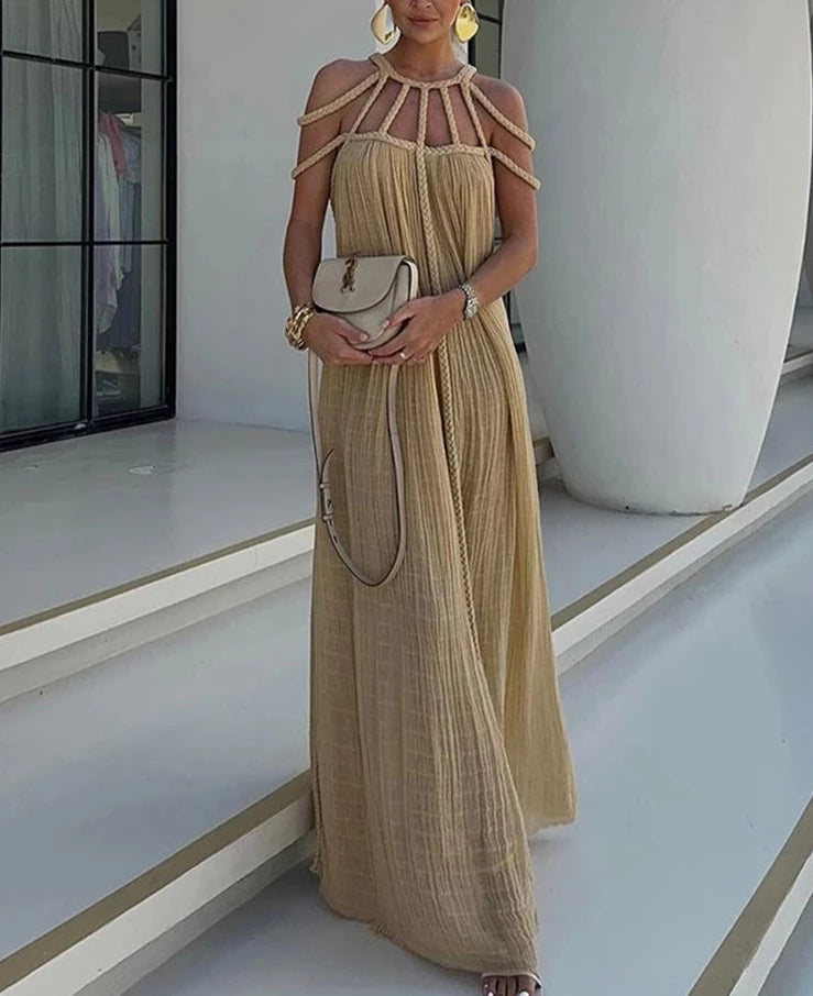 Loose Sleeveless Beach Dress Backless Maxi Dress For Women Crochet Cut Out Off Shoulder Loose Hem Party Long Dress Classic Black Maxi Dress Loose Sleeveless Beach Dress Backless Maxi Dress For Women Crochet Cut Out Off Shoulder Loose Hem Party Long Dress Classic Black Maxi Dress